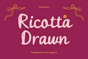 CS Ricotta Drawn, a Script Font by Craft Supply Co. (Thumbnail 1 of 8)
