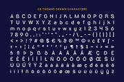 CS Thomas Drawn, a Sans Serif Font by Craft Supply Co. (Thumbnail 8 of 8)