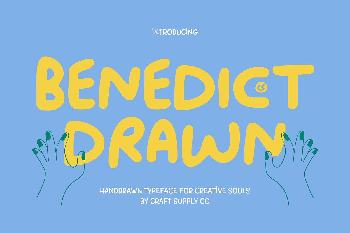 CS Benedict Drawn, a Sans Serif Font by Craft Supply Co. (Photo 1 of 8)