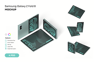 Samsung Galaxy Z Fold 8 Mockup, an Android Mockup by DSNA Mockup