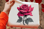 Valentine's Rose Clipart, an Illustration by OK Design (Thumbnail 4 of 6)