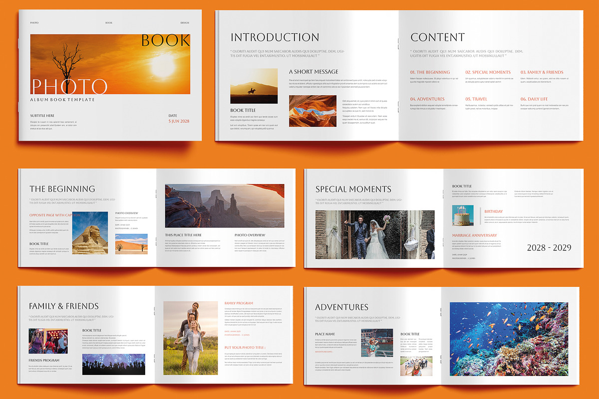 Minimal Photo Book Design Landscape, a Brochure Template by MightyDesign (Photo 1 of 9)