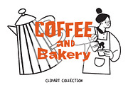 Coffee & Bakery Vector Clipart, a Food Illustration by Luamor (Thumbnail 1 of 13)