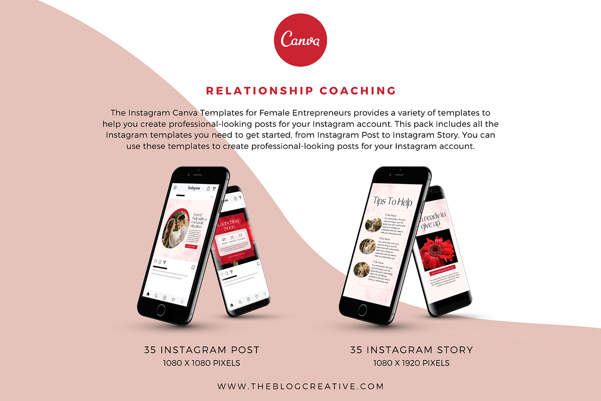 Relationship Coaching Instagram, a Social Media Template by The Blog Creative (Photo 2 of 9)