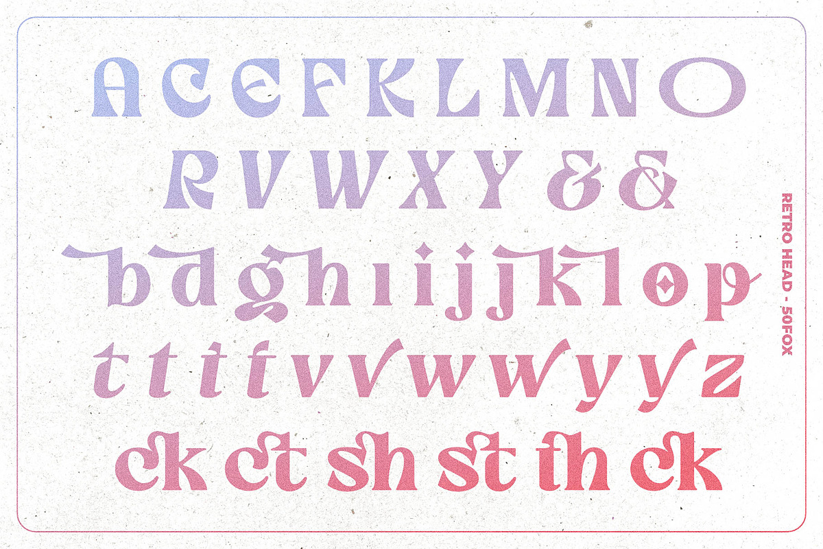 Retro Head Classy Retro Typeface, a Serif Font by 50Fox (Photo 10 of 18)