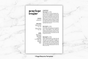 Creative Resume Template - Penelope