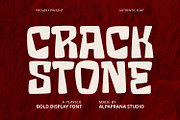 Crack Stone - Display Font, a Handwritten Font by Alpaprana (Thumbnail 1 of 10)