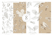 Woodland Sketches Vector Collection, an Animal Illustration by rouxsupplyco (Thumbnail 11 of 19)