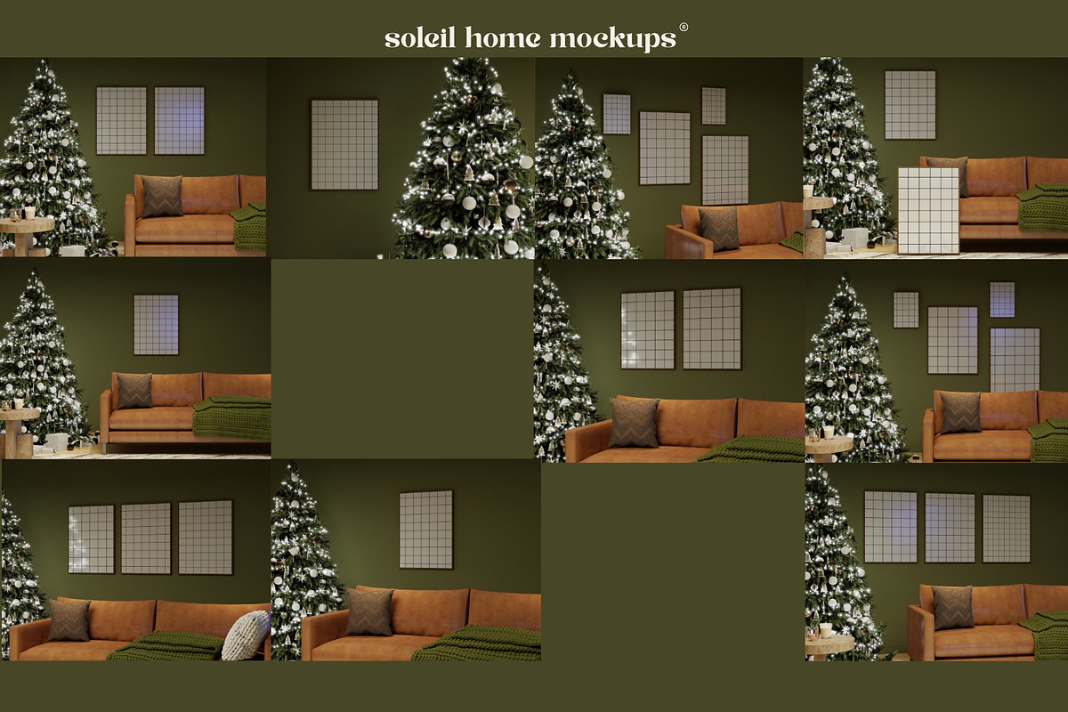 DREAMY | Christmas Frame Mockup Set, a Household Mockup by SoleilHomeMockups (Photo 11 of 11)