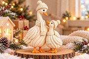 Winter Goose Family 3D STL, a Scene 3D Model by Layerology (Thumbnail 3 of 3)