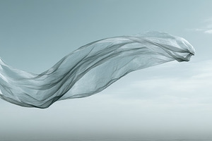Plastic Bag Floating, Summer Breeze, an Abstract Photo by Virgo Studio