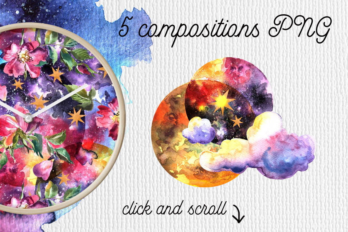 Magic watercolor design, an Illustration by Steshnikova (Photo 2 of 6)