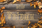 Autumn | Fall, a Blackletter Font by Dz Akali (Thumbnail 3 of 4)