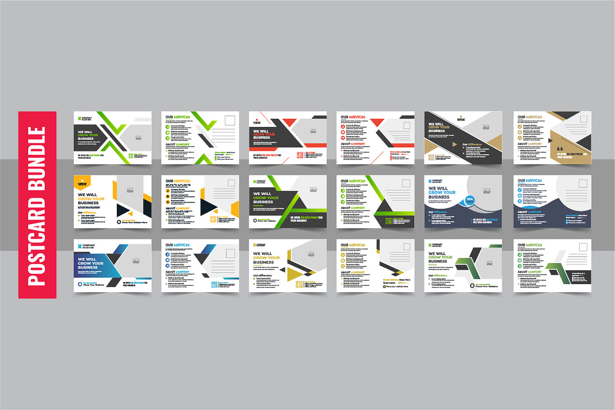 Business postcard design bundle, a Card Template by Pavel_design (Photo 1 of 11)