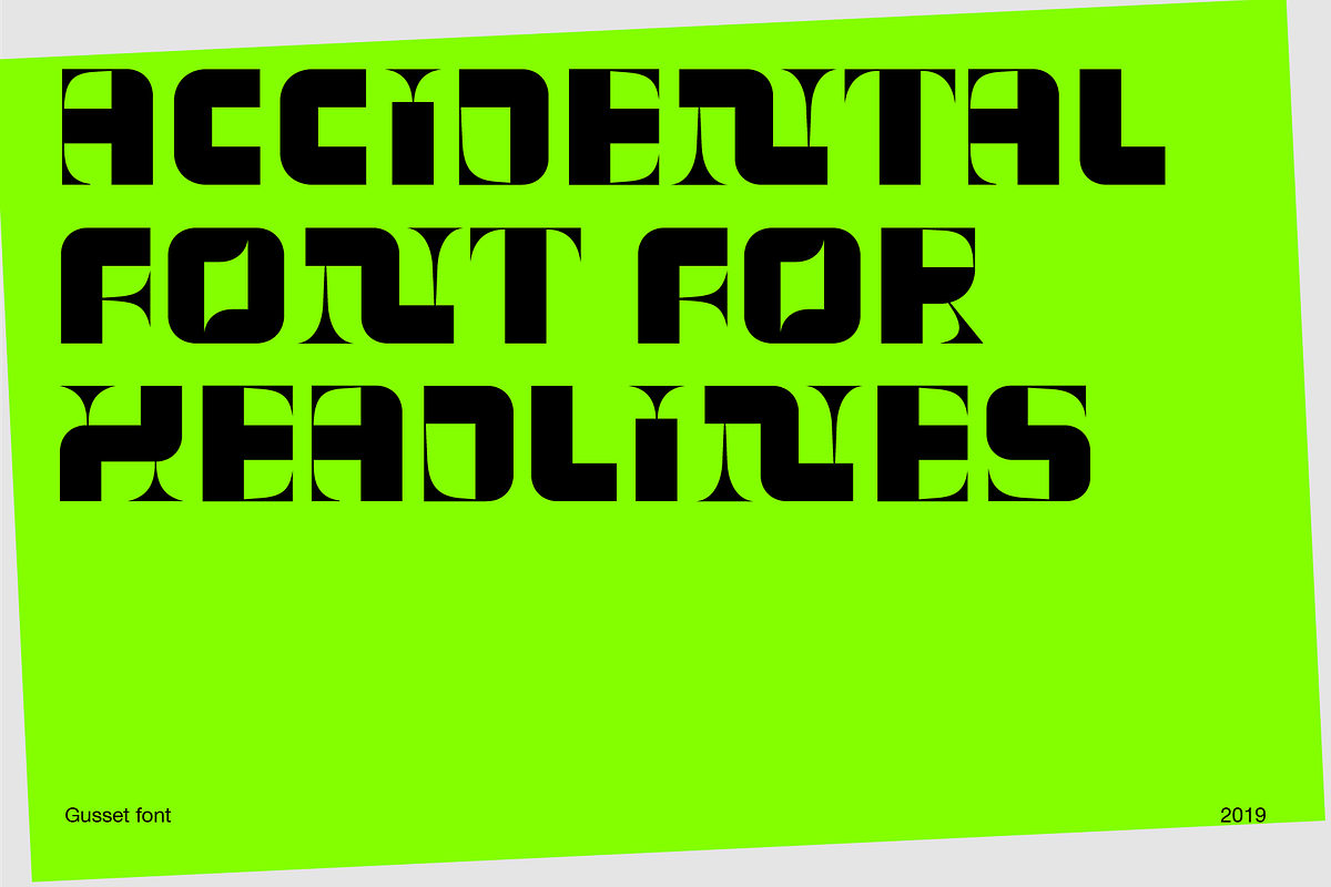 GUSSET Display modular font, a Font by Viktor Pesotsky | Fonts (Photo 2 of 16)