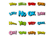 Comic Bubble Speech with Halftone., a Decorative Illustration by kaisorn (Thumbnail 3 of 4)