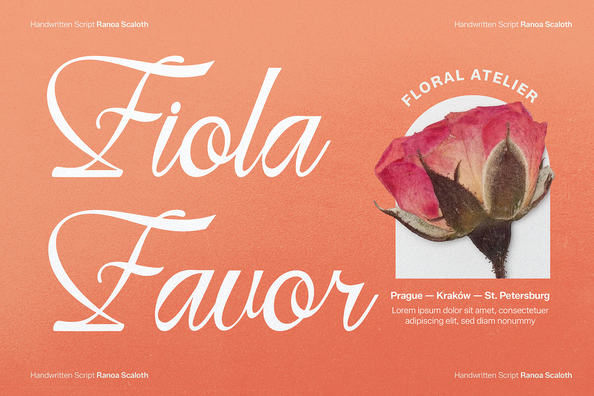 Ranoa Scaloth | Handwritten Script, a Script Font by gracetype_studio (Photo 2 of 11)