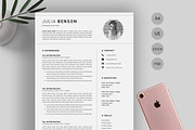 Resume Template | CV Template, a Resume Template by SlideCo (Thumbnail 1 of 6)