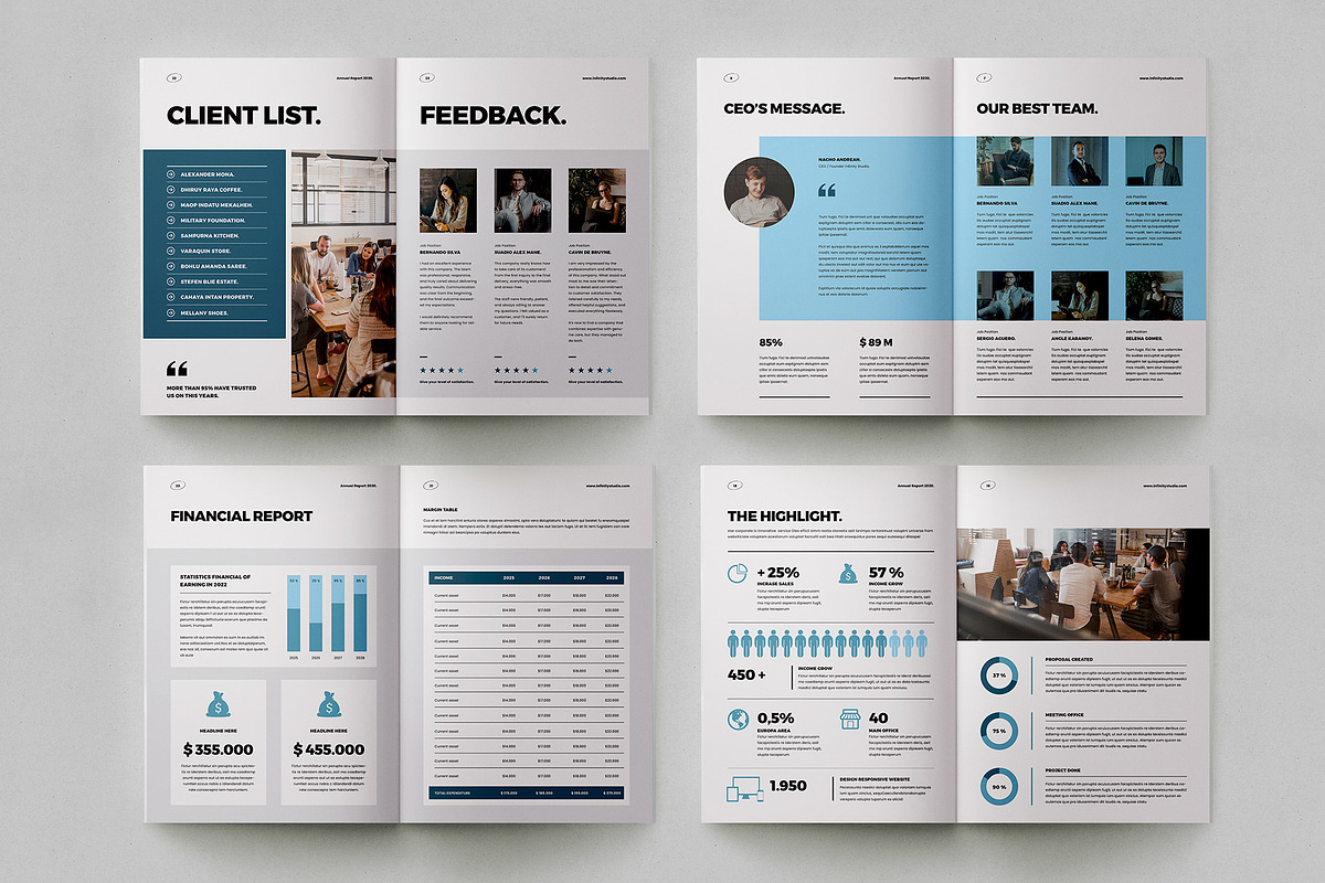 Annual Report Template, a Brochure Template by Occy Design (Photo 5 of 5)