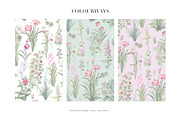 Jardin Silencieux, Watercolor Fleurs, a Pattern Graphic by TSTUDIO (Thumbnail 6 of 14)