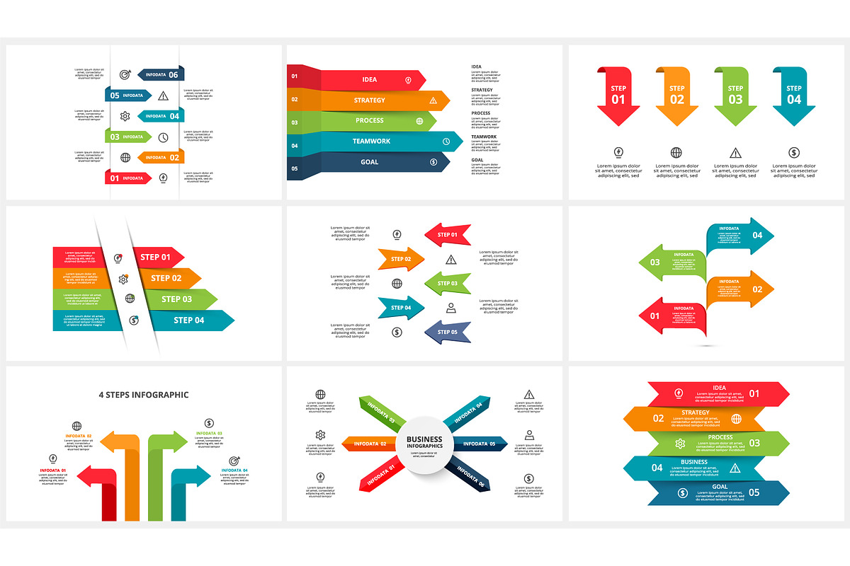 Arrows Presentation Canva Template preview 5