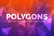 Polygons: Gradient Backgrounds, a Pattern Graphic by chewkotski (Thumbnail 1 of 10)