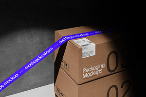 Post Packaging Mockups Kit