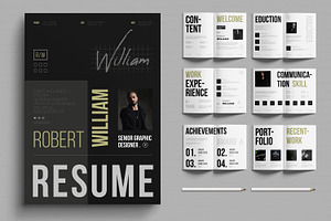 Resume Booklet, a Resume Template by MightyDesign