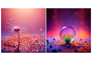 Nature Background Microcosm Flower, a Background Graphic by IrySha (Thumbnail 5 of 6)