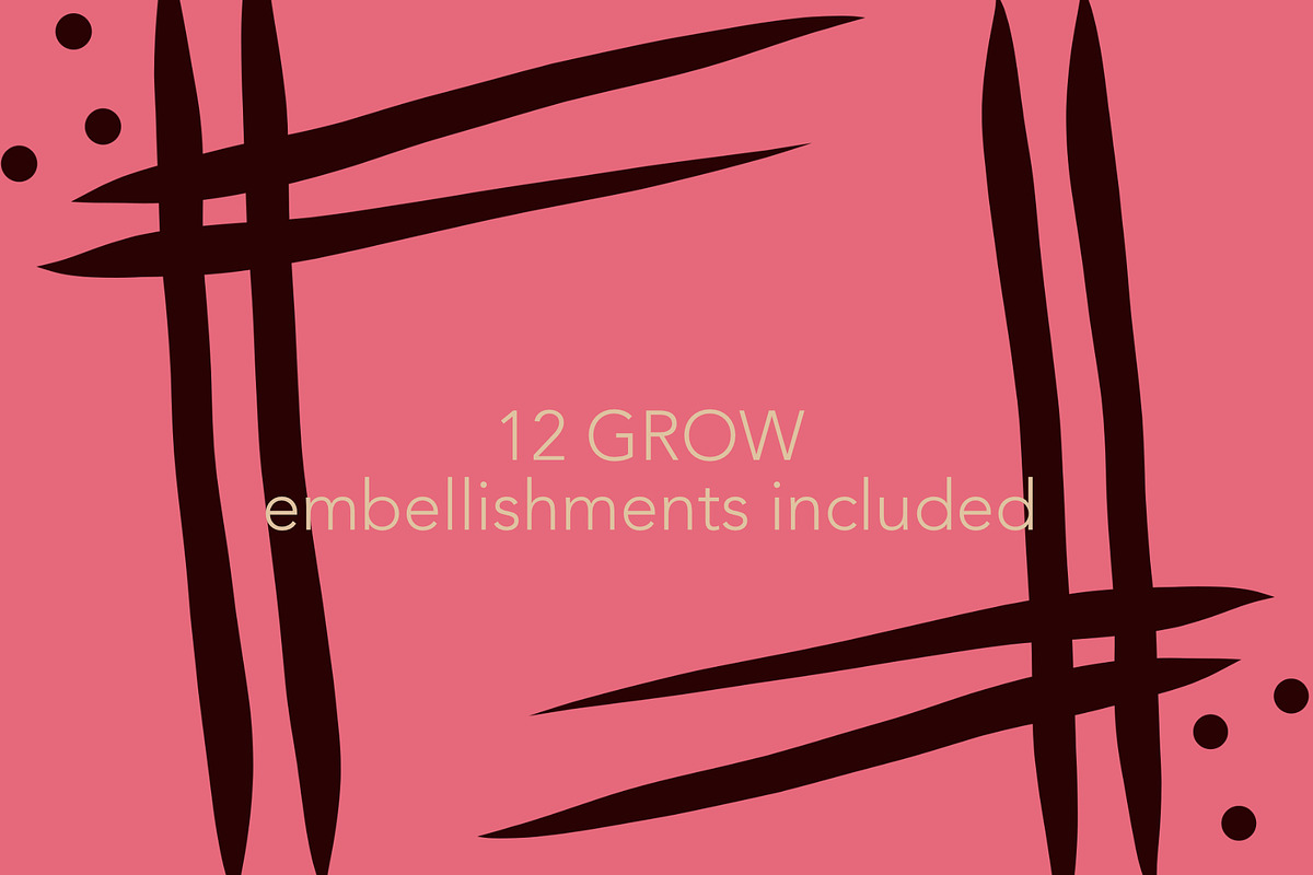 Grow - A Hand Drawn Display Cap Font preview 5