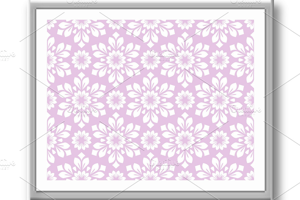 Flower geometric pattern, a Pattern Graphic by RODINA (Photo 3 of 3)