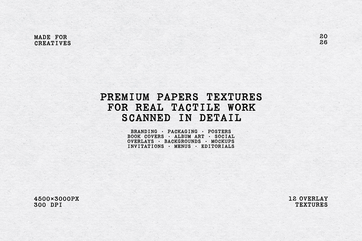 Premium Paper Textures, a Texture Graphic by pixelbuddha.net (Photo 1 of 7)