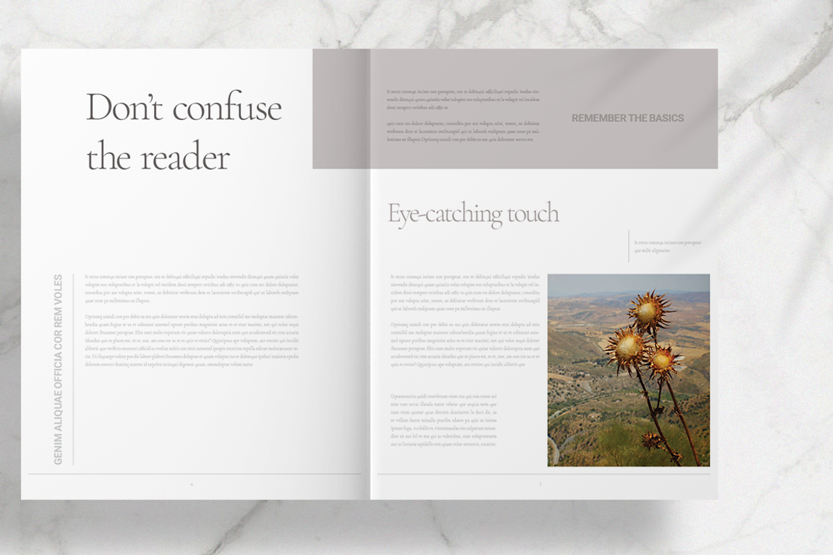Brown Lifestyle Brochure Layout, a Brochure Template by Boris Cupac (Photo 3 of 7)