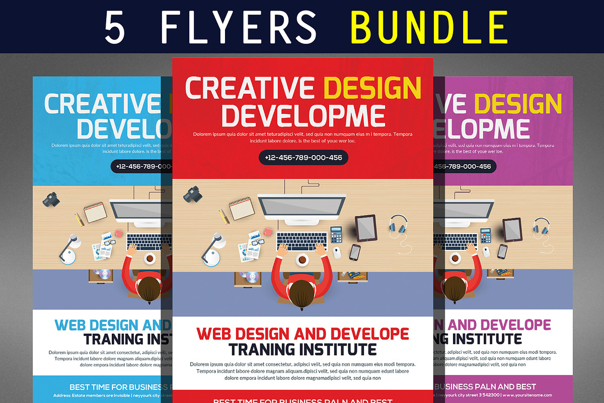 Business Flyer Bundle, a Flyer Template by Graphic Templates (Photo 1 of 6)