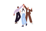 Teams celebrate business success set, a Person Illustration by PaperTrident (Thumbnail 2 of 5)