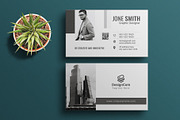 Minimal Business Card, a Business Card Template by Pixelpick (Thumbnail 1 of 4)