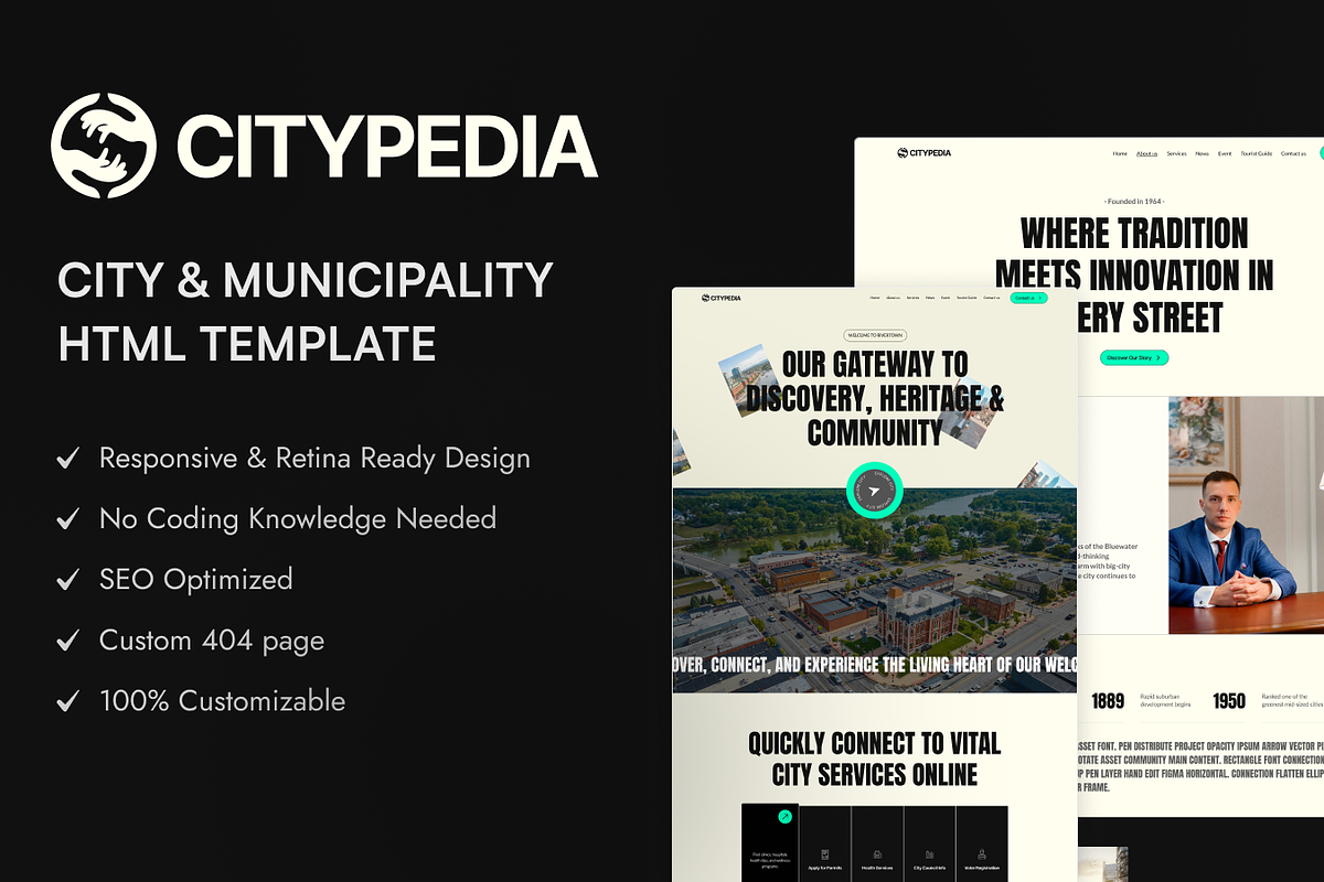 CityPedia - Community HTML Template, a HTML Template by TNCFlow (Photo 1 of 5)