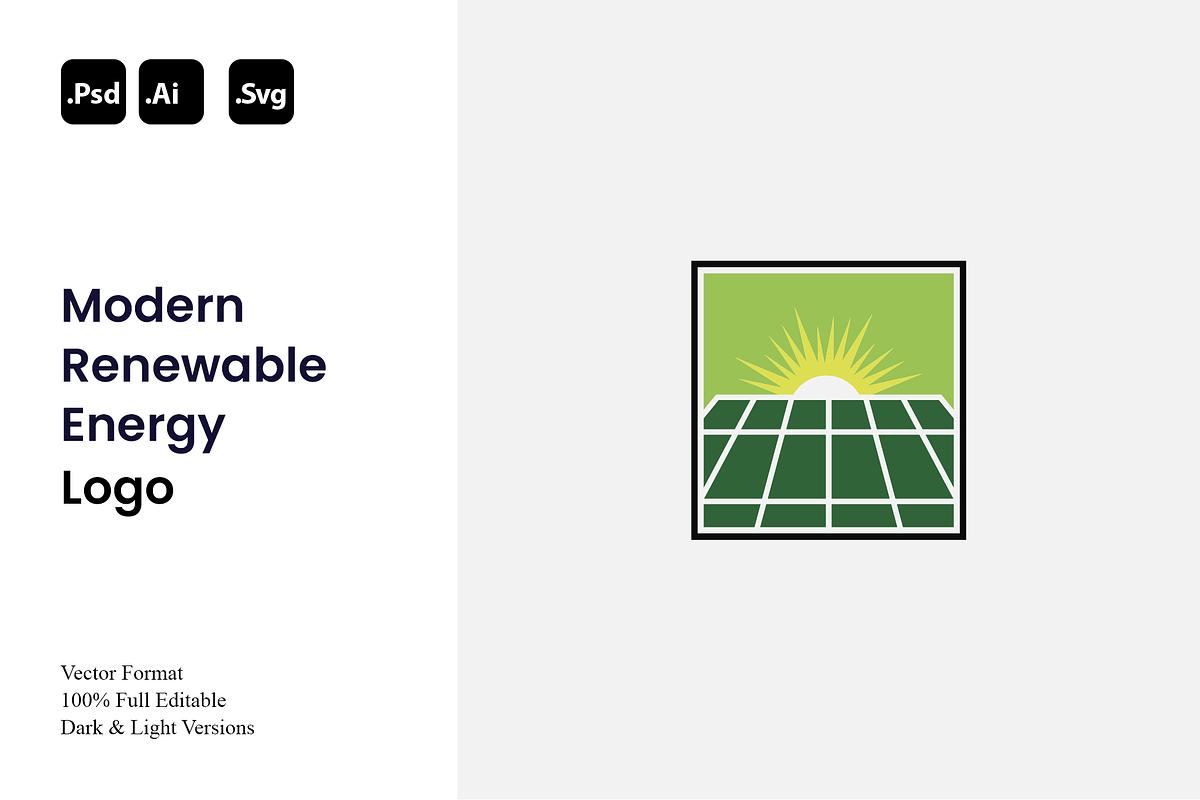 Modern Renewable Energy Logo, a Branding & Logo Template by Luxury Logos (Photo 1 of 4)