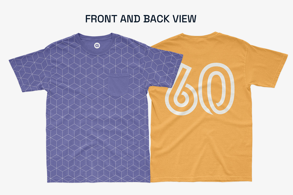 Comfort Colors Pocket Tee Mockups, a Shirt Mockup by GraphicHero (Photo 3 of 9)