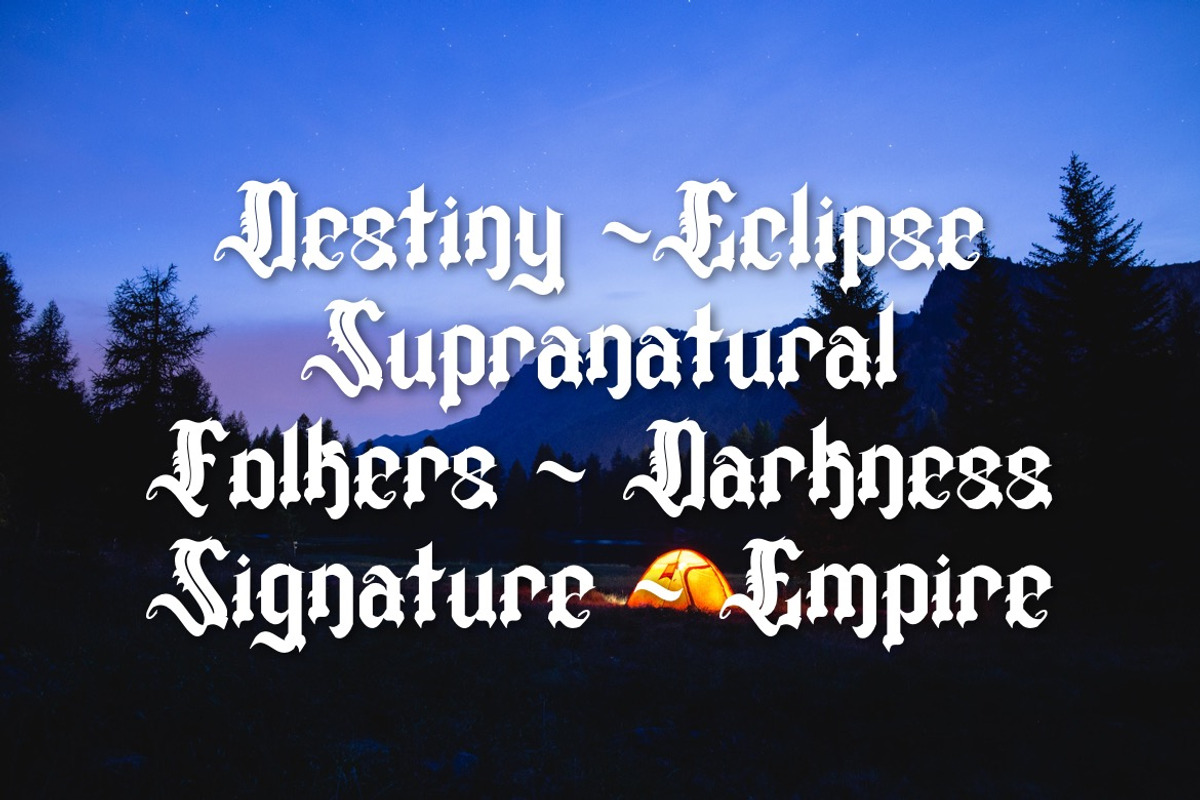 Marosdiac - Modern Blackletter Font, a Blackletter Font by Dhabee (Photo 12 of 15)