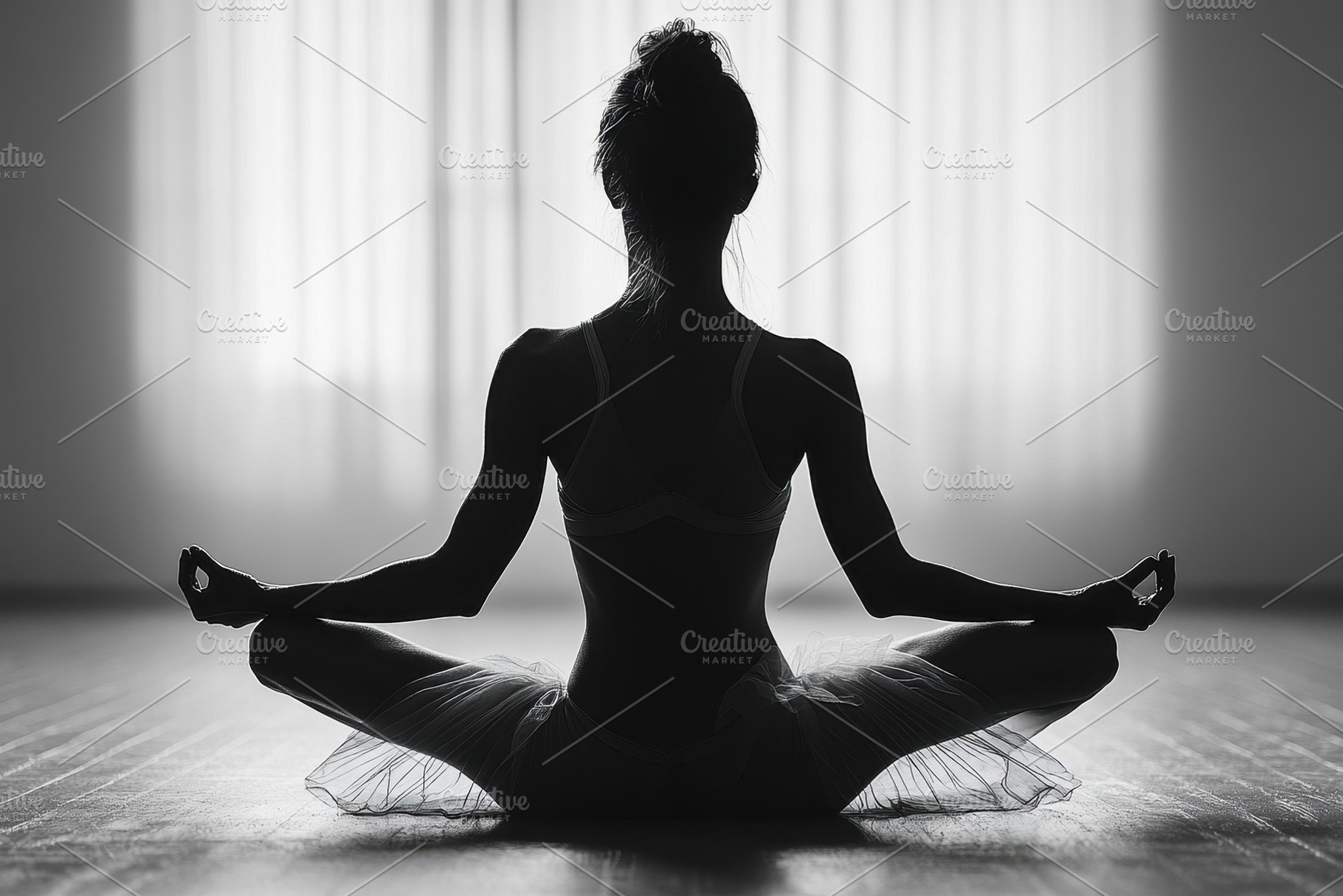 Woman practicing meditation indoors, a Photo by Tanuart