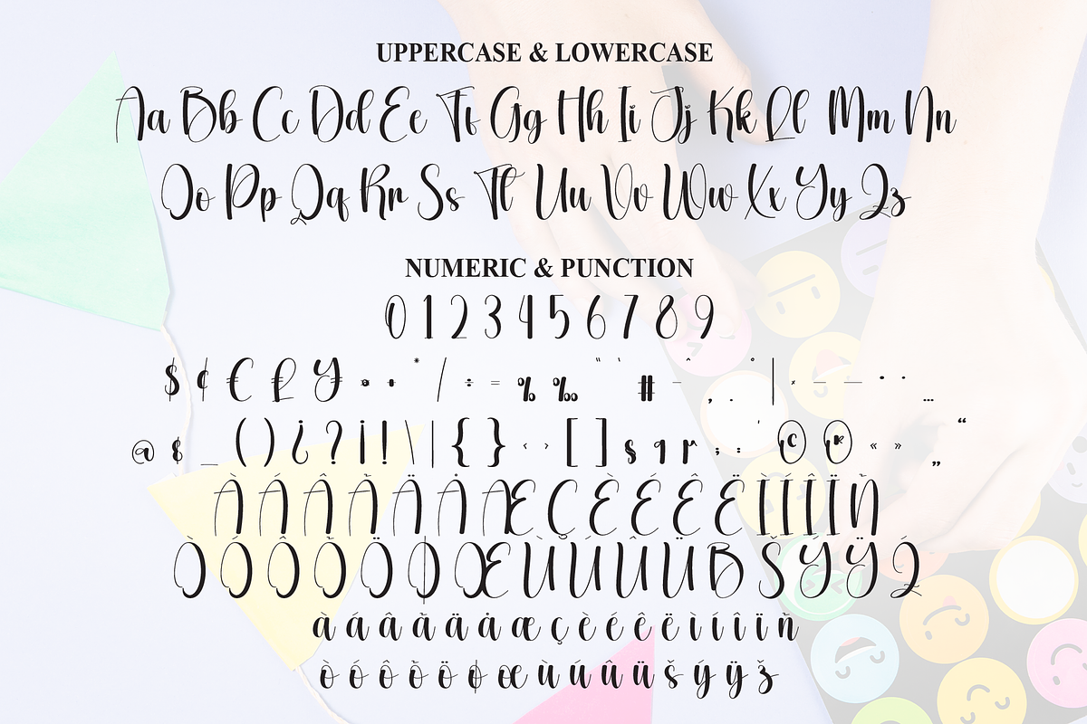 Stickers | Script Font, a Handwritten Font by Scratchones (Photo 7 of 9)