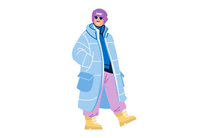 Smiling person wearing winter, a Sport Illustration by pikepicture