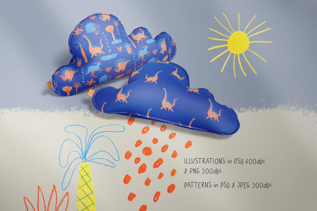 Dinosaurs. For kids small and big., an Animal Illustration by Annakniaz (Photo 7 of 13)