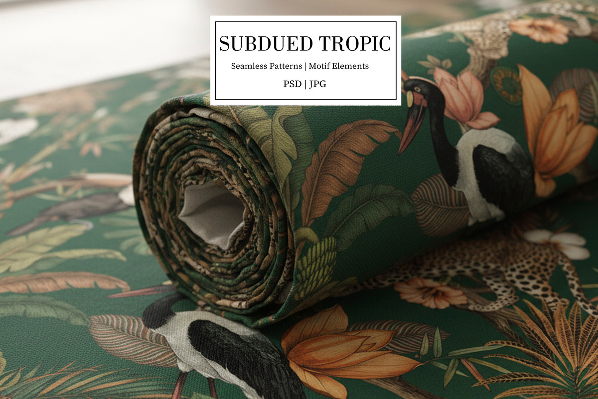 Tropical Wildlife Pattern & Motifs!, a Pattern Graphic by Luiz da Rolt Grathwohl (Photo 7 of 16)