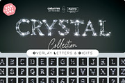 Sparkling Crystals Letters Overlays, a Symbol Font by PhotoSpirit (Thumbnail 1 of 8)