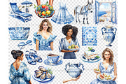 Santorini Clipart | Summer Vacation, a Person Illustration by GlamArtZhanna (Thumbnail 5 of 6)
