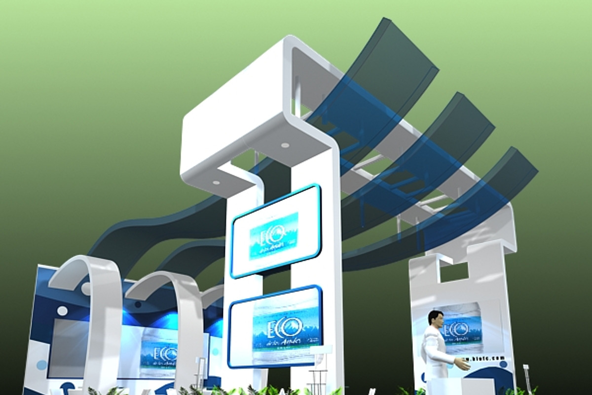 4 Exhibit Booth Design for TradeShow, an Architecture 3D Model by VisualCG (Photo 17 of 28)