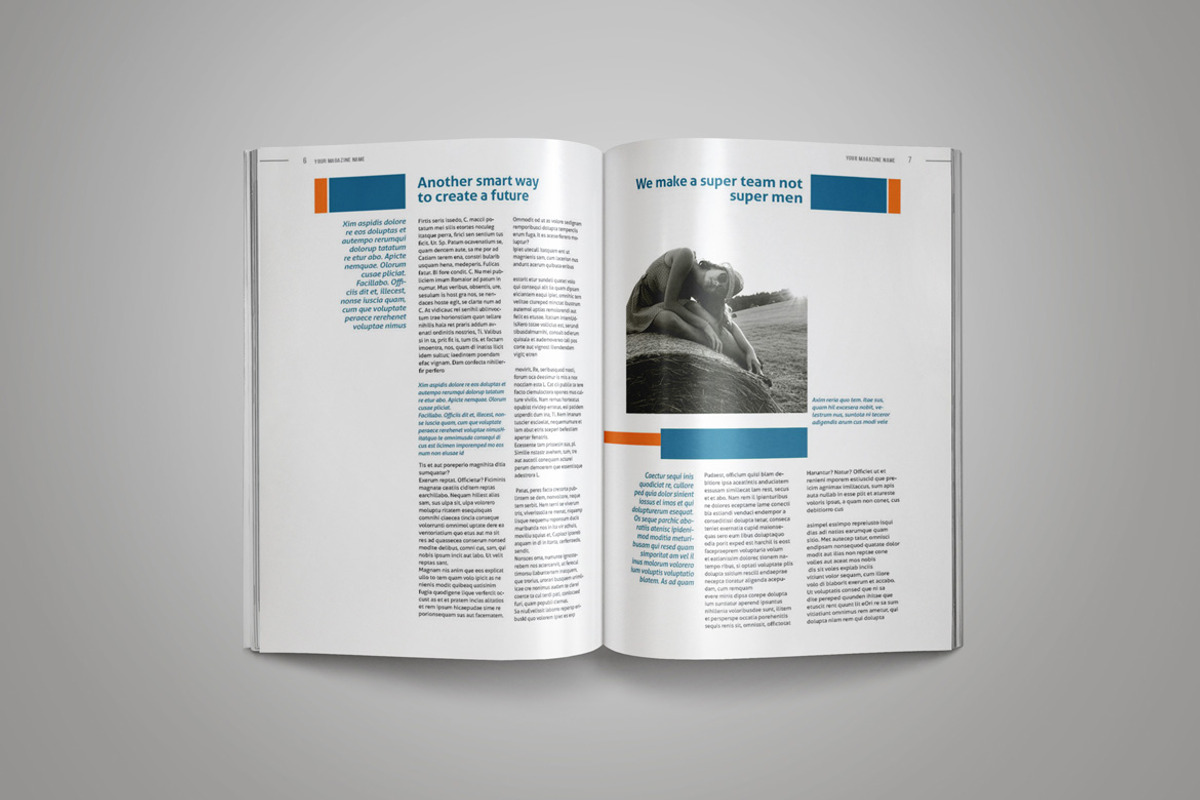 InDesign Magazine Template, a Magazine Template by Indotitas (Photo 4 of 11)