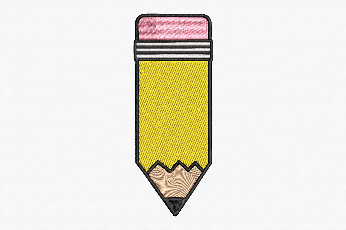 Pencil Embroidery Design, a Graphic by CraftArtStudio (Photo 1 of 4)